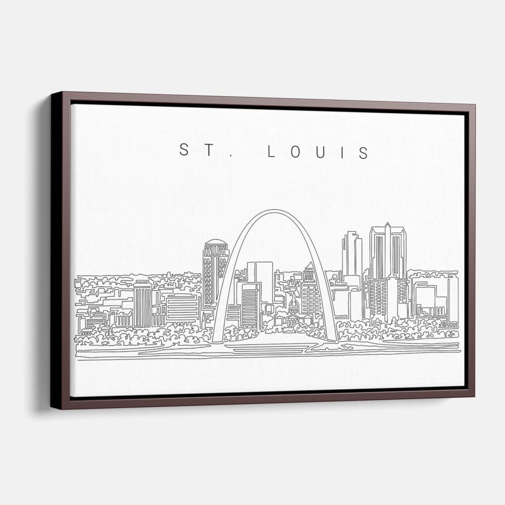 Framed St Louis Canvas Print - Main - Light