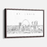 Framed St Louis Canvas Print - Main - Light