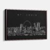 Framed St louis Canvas Print - Main - Dark