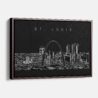 Framed St louis Canvas Print - Main - Dark