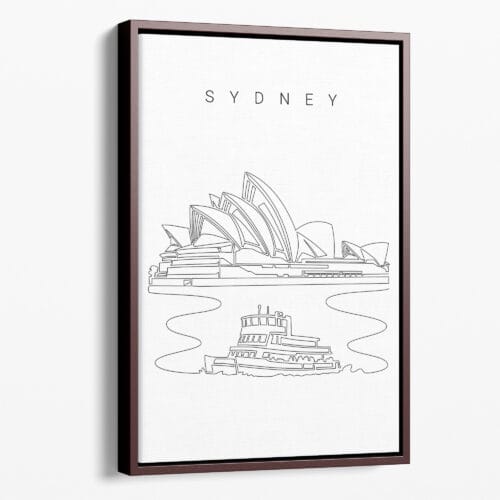 Sydney Opera House Canvas Art Print - Portrait