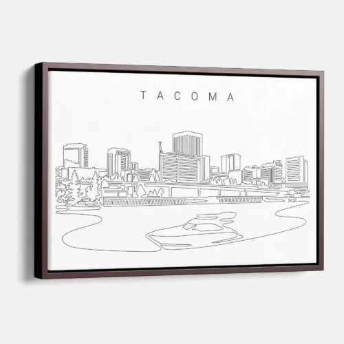 Tacoma WA Skyline Canvas Print