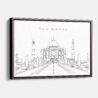 Framed Taj Mahal Canvas Print - Main - Light