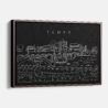 Framed Tempe Arizona Canvas Print - Main - Dark