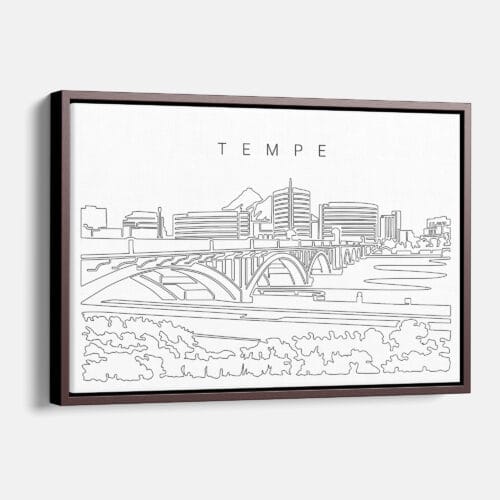 Tempe AZ Skyline Canvas Art Print