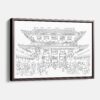 Framed Tokyo Canvas Print - Main - Light