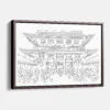 Framed Tokyo Canvas Print - Main - Light