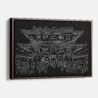 Framed Tokyo Senso Ji Temple Canvas Print - Main - Dark