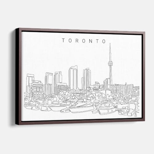 Toronto Harbor Skyline Canvas Print