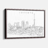 Framed Toronto Harbor Canvas Print - Main - Light