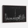 Framed Toronto Skyline Canvas Print - Main - Dark
