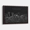 Framed Tucson Canvas Print - Main - Dark
