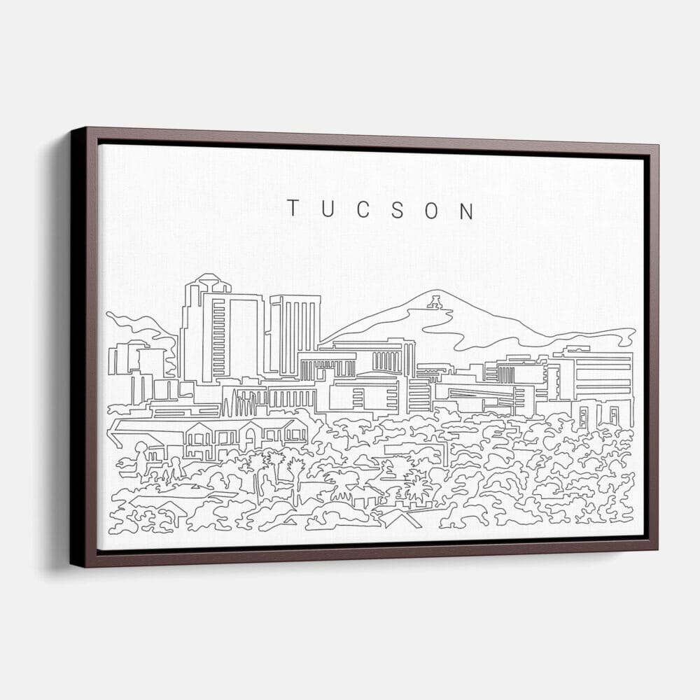 Framed Tucson Canvas Print - Main - Light