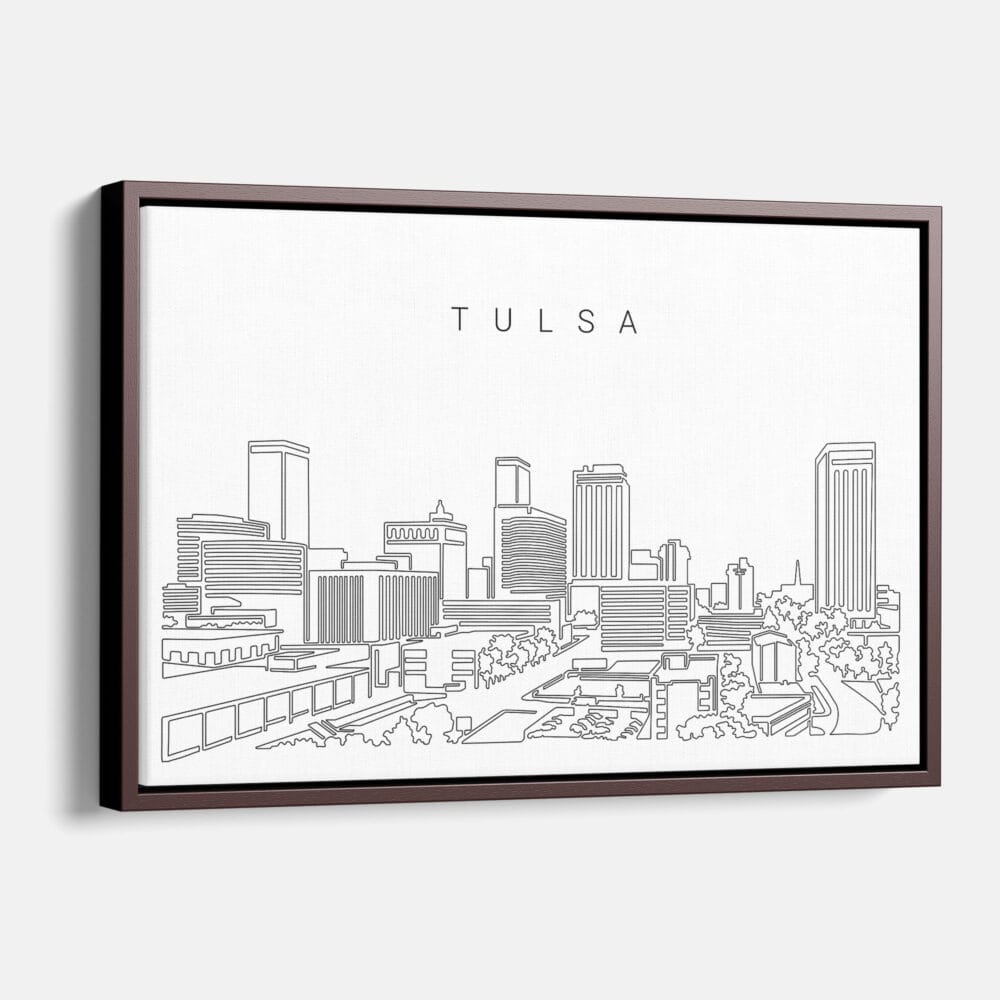 Framed Tulsa Canvas Print - Main - Light