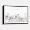Framed Tulsa Canvas Print - Main - Light