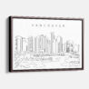 Framed Vancouver Canvas Print - Main - Light