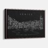 Framed Venice Canvas Print - Main - Dark