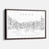 Framed Venice Canvas Print - Main - Light