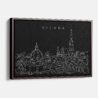 Framed Vienna Canvas Print - Main - Dark