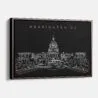 Framed Washington DC Canvas Print - Main - Dark