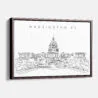 Framed Washington DC Canvas Print - Main - Light