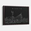 Framed Wichita Canvas Print - Main - Dark