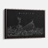 Framed Wichita Canvas Print - Main - Dark