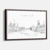 Framed Zurich Canvas Print - Main - Light