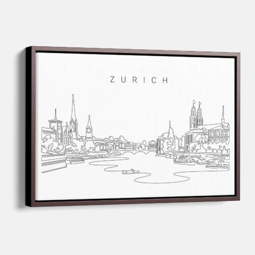 Zurich Skyline Canvas Print