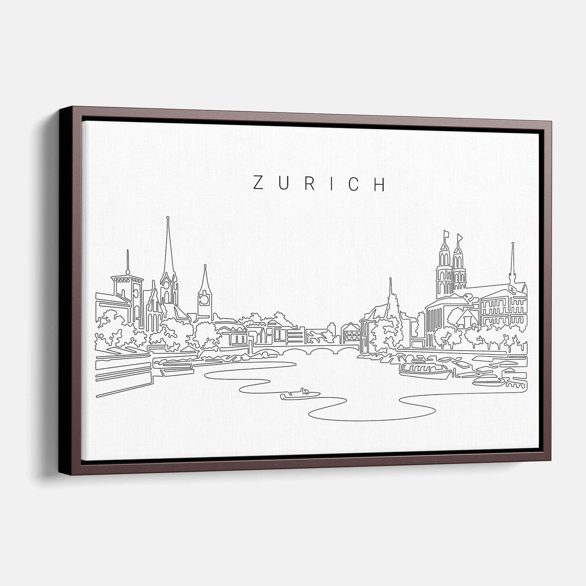 Zurich Skyline Canvas Print