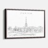 Framed Zurich Limmat River Canvas Print - Main - Light