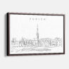 Framed Zurich Limmat River Canvas Print - Main - Light