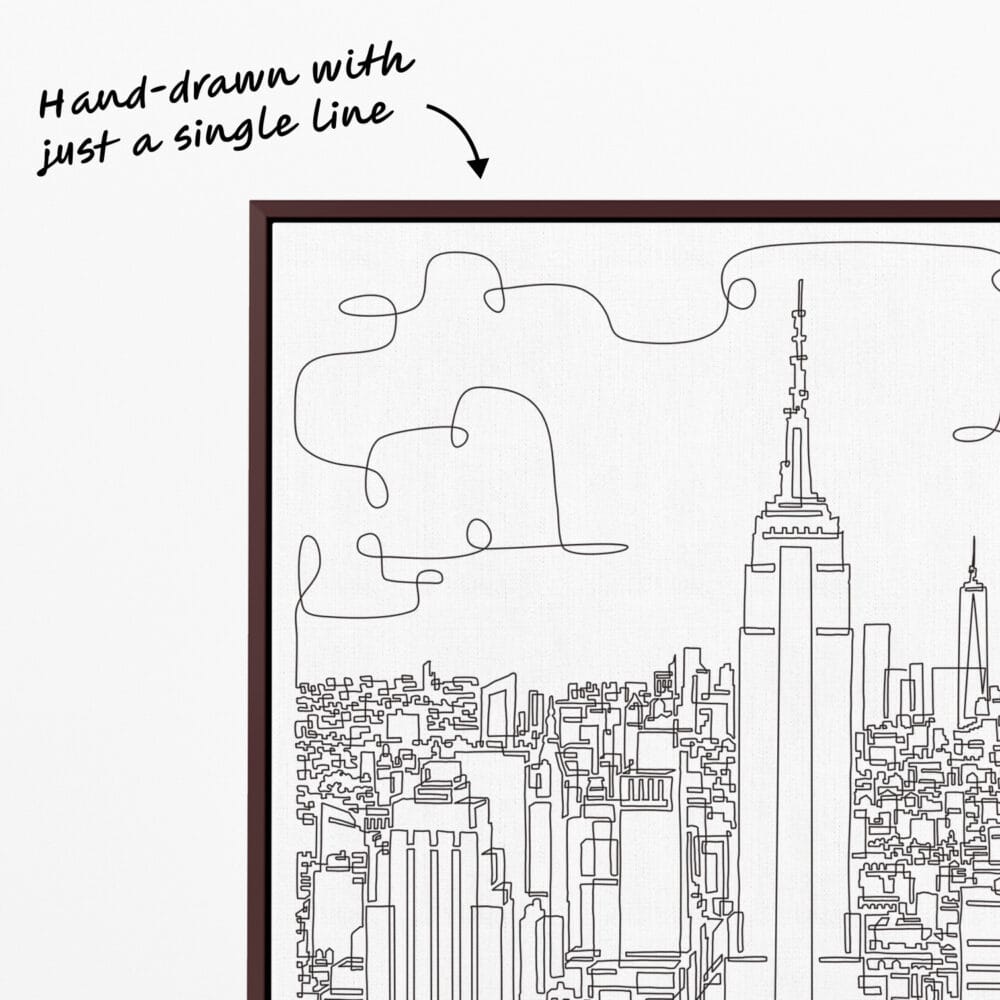 Empire State Building One Line Art Empire State Building One Line Art