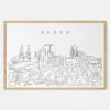 Framed Akron Art print - Landscape - Main