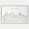 Framed Akron Art print - Landscape - Main