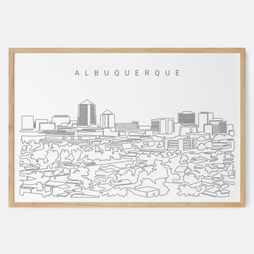 Albuquerque Skyline Art Print