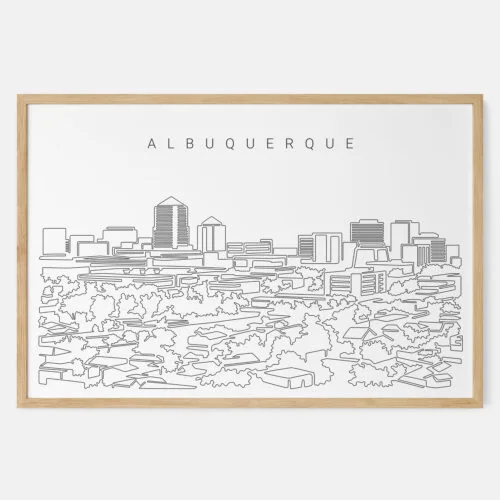 Albuquerque Skyline Art Print