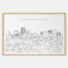 Framed Albuquerque Art print - Landscape - Main