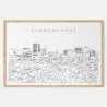 Framed Albuquerque Art print - Landscape - Main