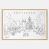 Framed Amsterdam Art print - Landscape - Main