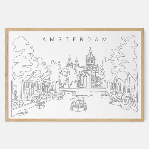 Amsterdam Skyline Art Print