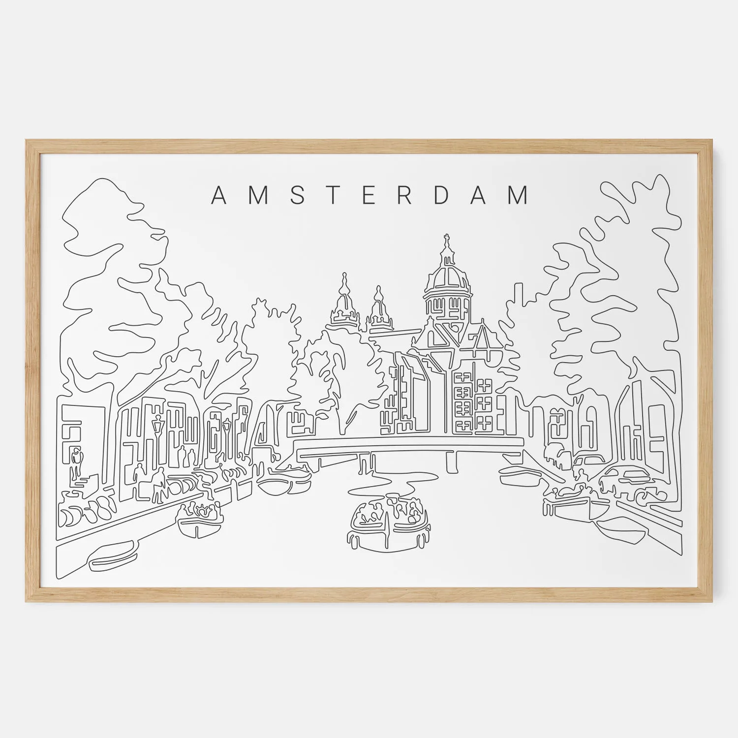 Amsterdam Skyline Art Print