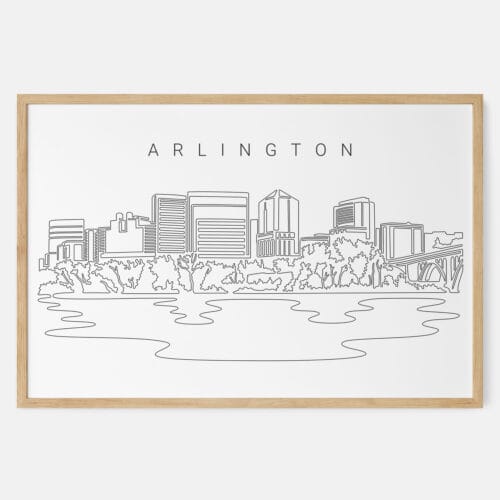 Arlington Skyline Art Print