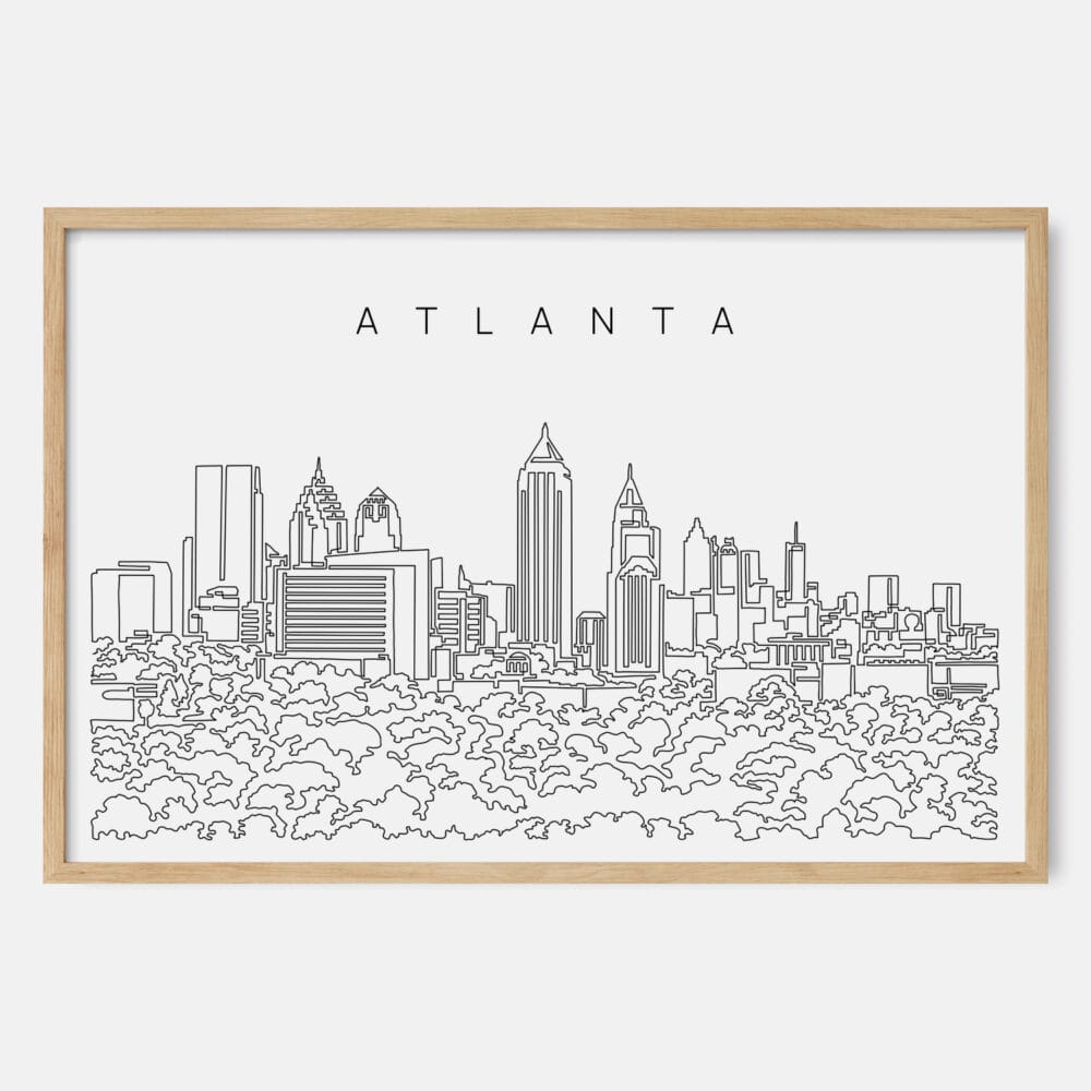 Framed Atlanta Art print - Landscape - Main