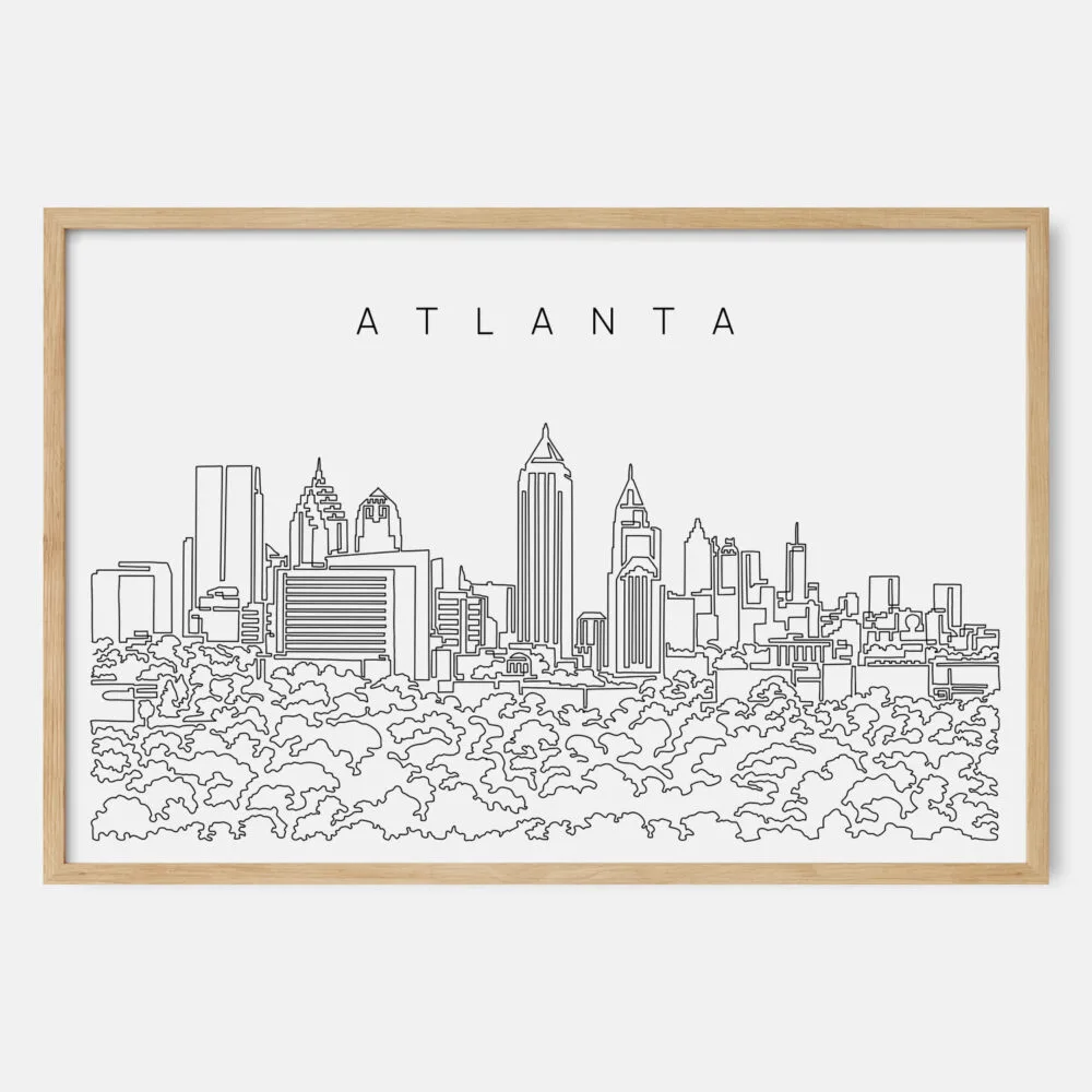 Framed Atlanta Art print - Landscape - Main