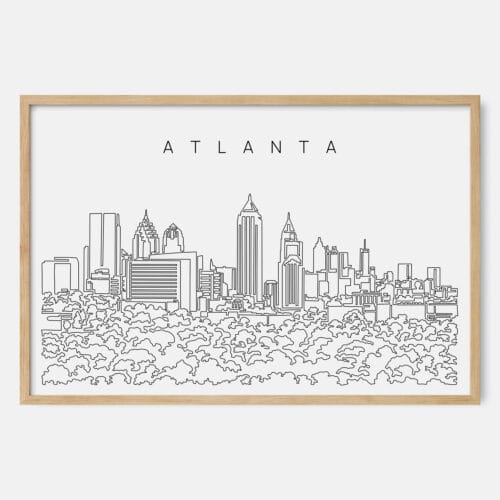 Atlanta Skyline Art Print