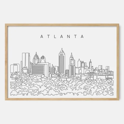 Atlanta Skyline Art Print