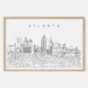 Framed Atlanta Art print - Landscape - Main
