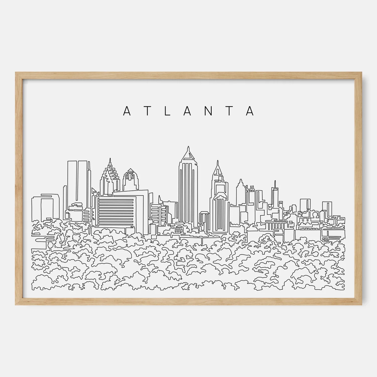 Atlanta Skyline Art Print