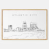Framed Atlantic City Art print - Landscape - Main